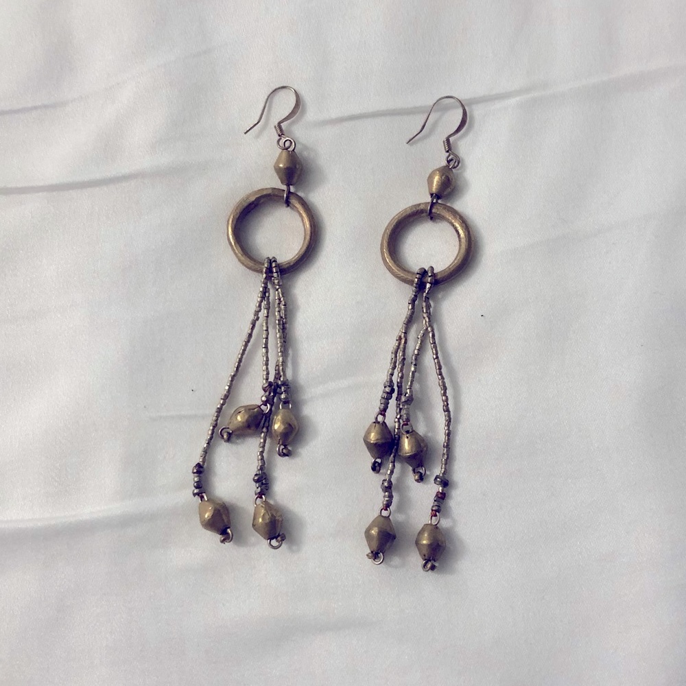 Noonday Artillery Bead Tassel Earrings